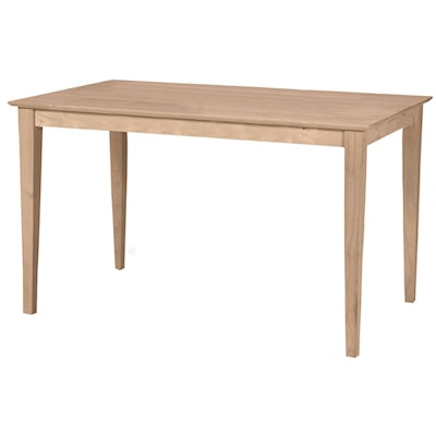 John Thomas SELECT Dining Room Solid Top Shaker Table