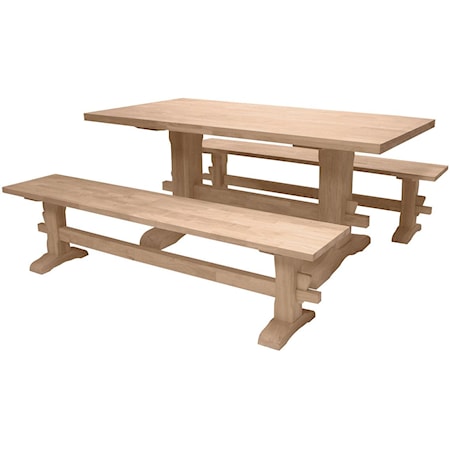 Traditional Trestle Table