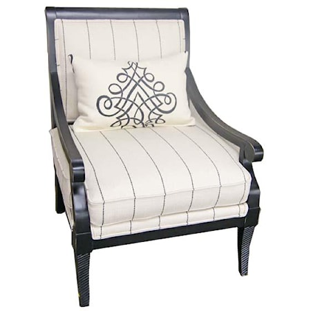 Fernand Exposed-Wood Accent Chair