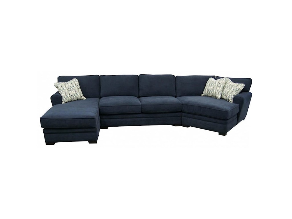 Jonathan Louis Choices - Aries Casual 3-Piece Chaise Cuddler Sectional ...