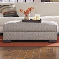 Contemporary Storage Cocktail Ottoman