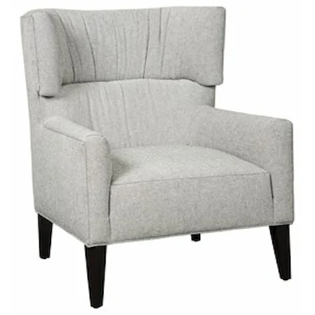 Contemporary Wing Accent Chair