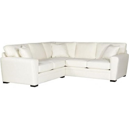 2-Piece Sectional with Pluma Plush Cushions