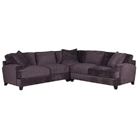 Casual-Contemporary 3 pc. Sectional