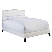 King Hepburn Upholstered Bed with Nailhead Trim