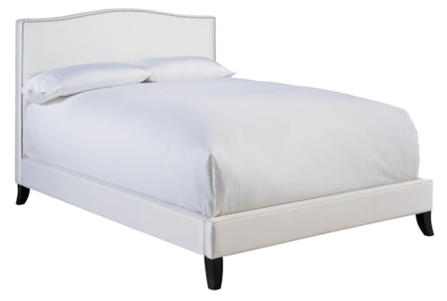 Queen Hepburn Upholstered Bed with Nailhead Trim