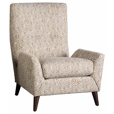 Contemporary Wing Accent Chair