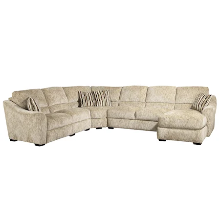 Reclining Sectional Sofa with Right Arm Facing Chaise
