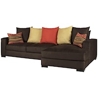 Contemporary Sectional Sofa with Right Chaise