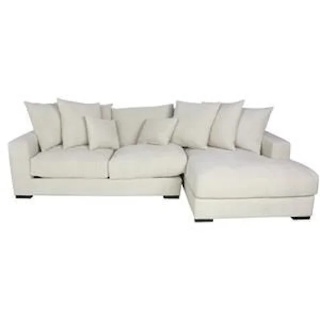 Contemporary Sectional Sofa with Right Chaise