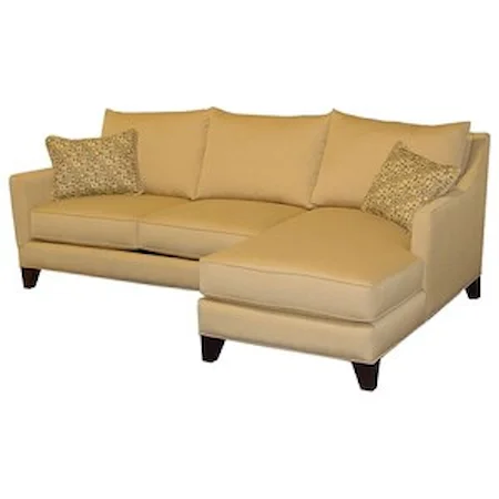 Contemporary 2-Piece Sofa Chaise Sectional