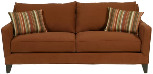 Contemporary Sofa with Sloping Track Arms