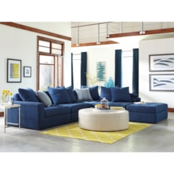 View 5-Piece Sectional with Ottoman