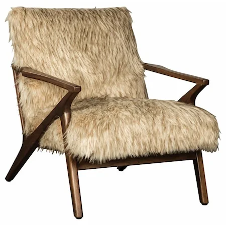 Mid-Century Modern Wood Accent Chair