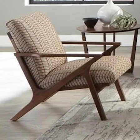 Mid-Century Modern Wood Accent Chair
