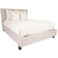 King Upholstered Bed with Footboard Storage