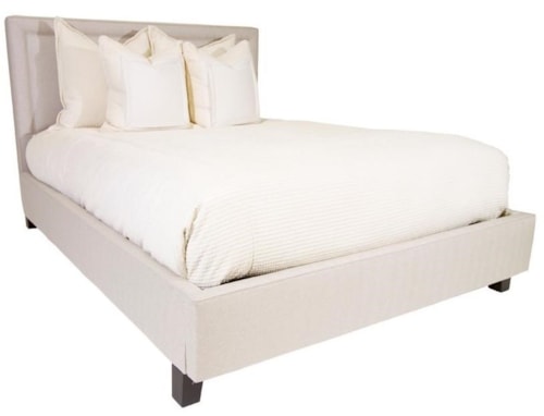 Queen Upholstered Bed with Footboard Storage