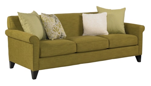 Transitional Three-Seat Sofa