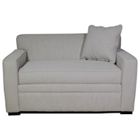 Casual Twin Pillow Top Sleeper Chair with Track Arms