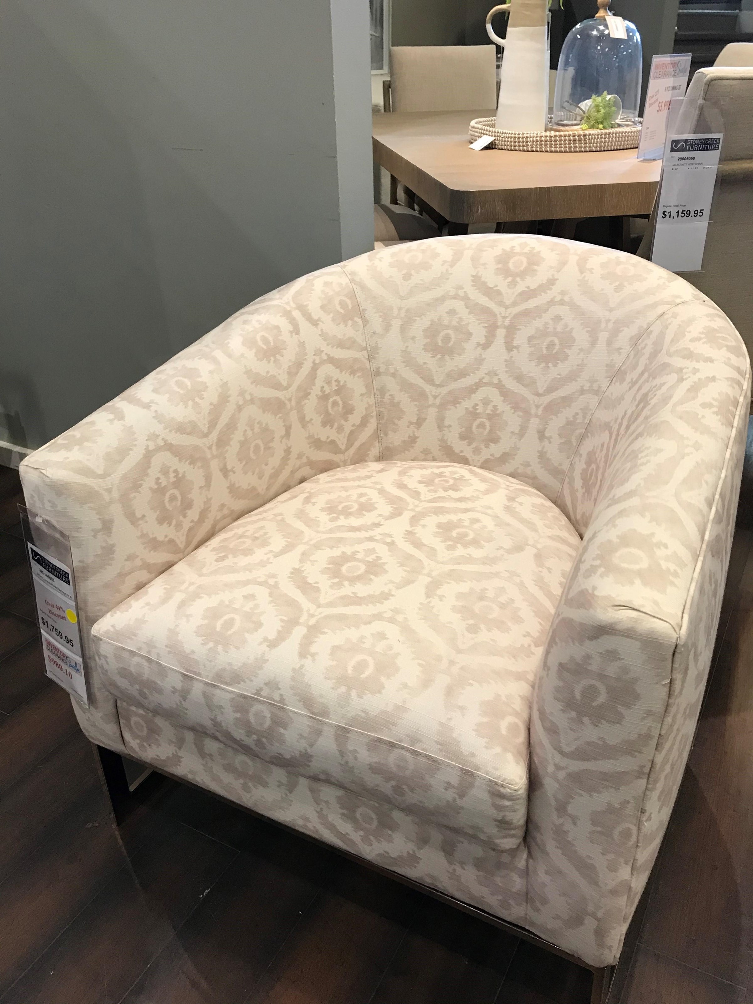 Riley barrel arm accent chair deals