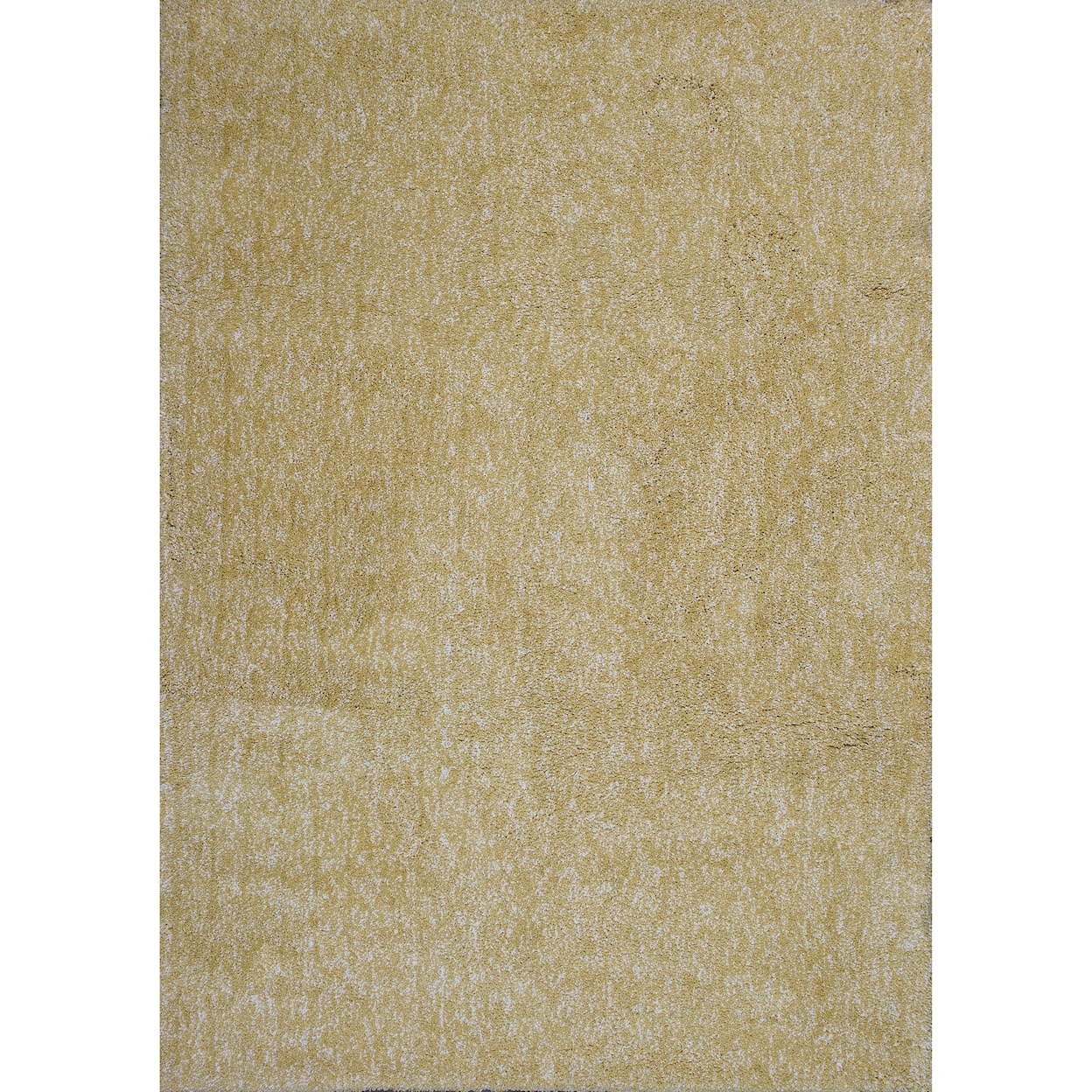 Kas Bliss 2'3" X 3'9" Yellow Heather Shag Area Rug