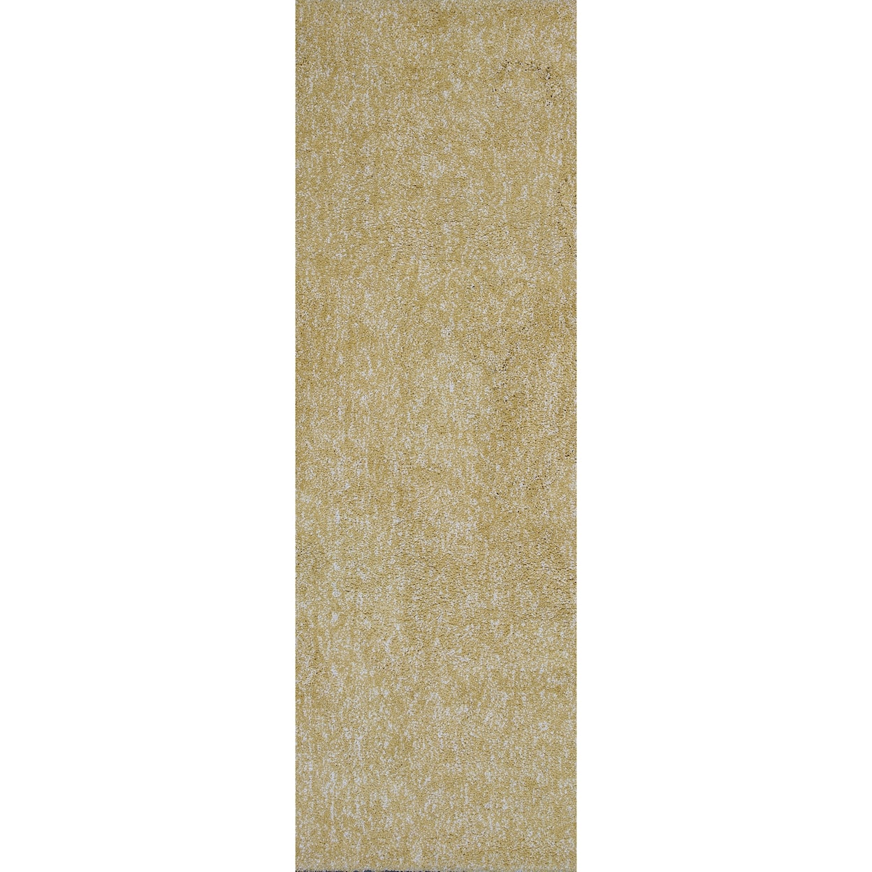 Kas Bliss 6' X 6' Yellow Heather Shag Area Rug