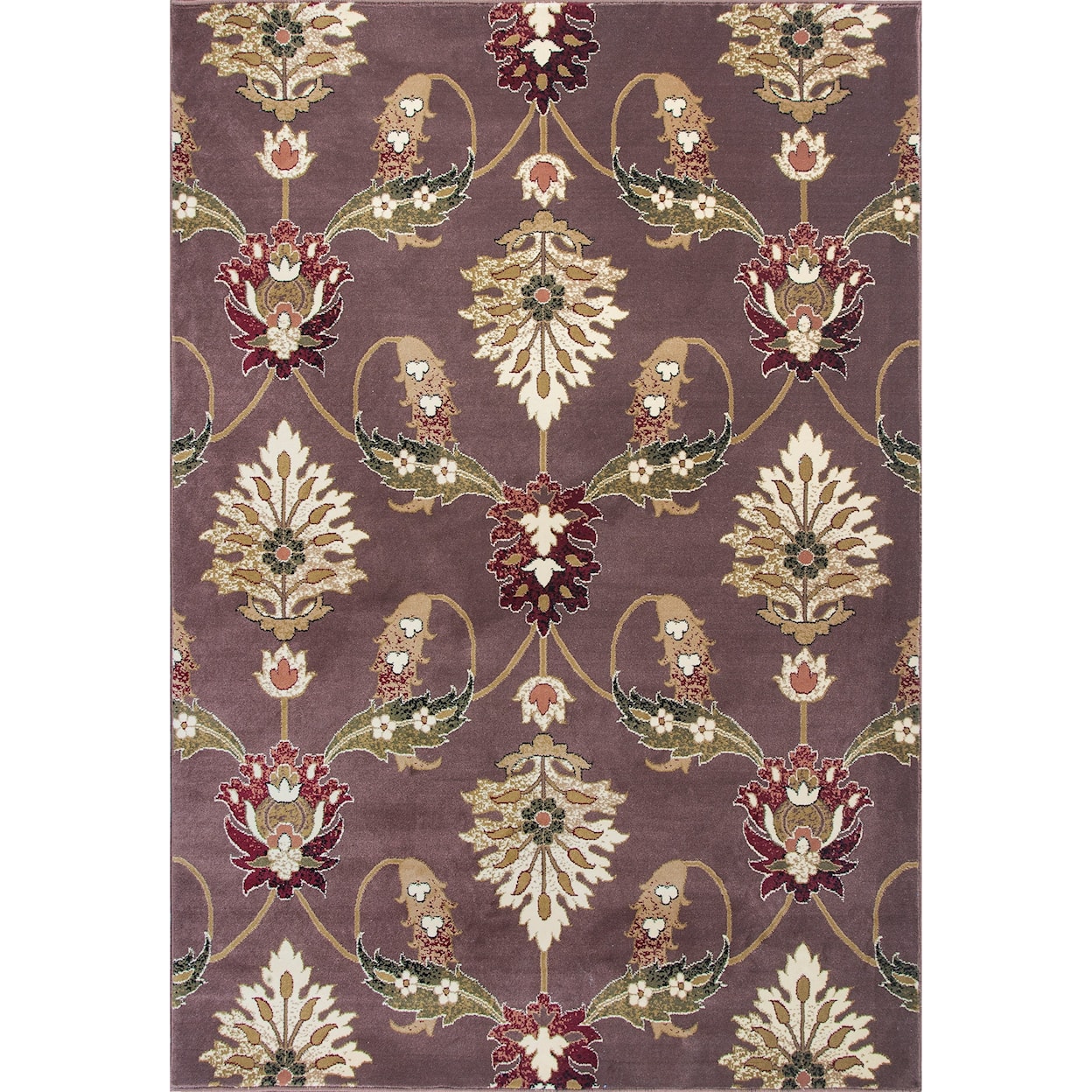 Kas Cambridge 2'2" X 7'11" Plum Palazzo Area Rug