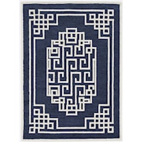 27" X 45" Navy Ivory Maysville Rug