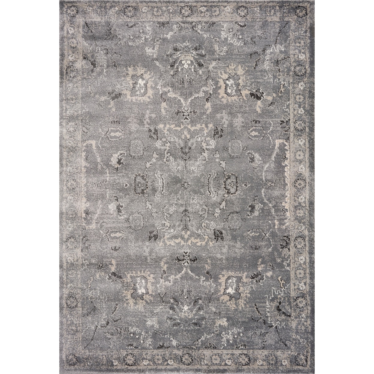 Kas Hue 3'3" x 4'11" Grey Farrah Rug