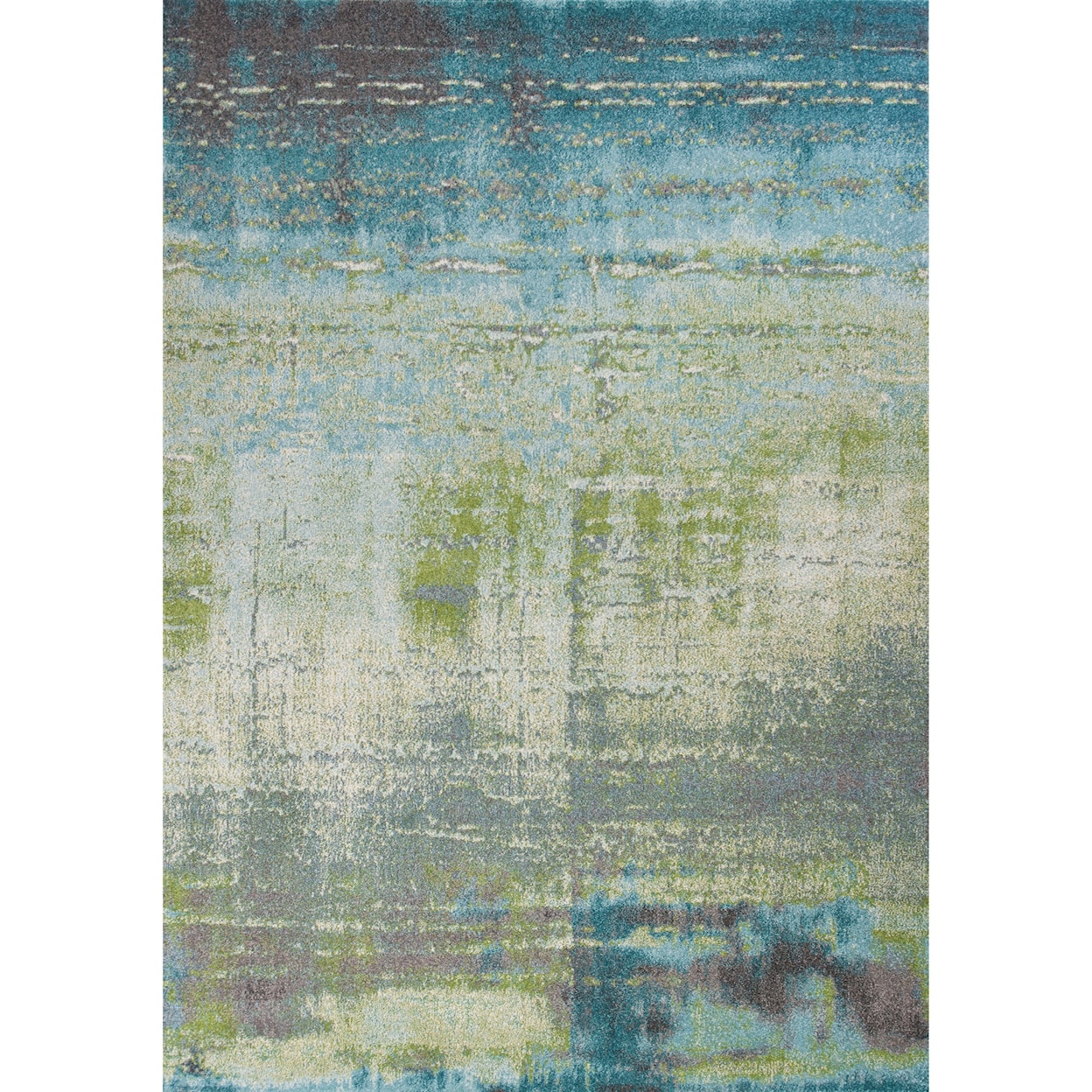 Kas Illusions 6'7" x 9'6" Blue/Green Escape Rug