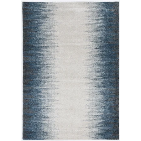 3'3"X 5'3" Ivory Blue Ombre Rug