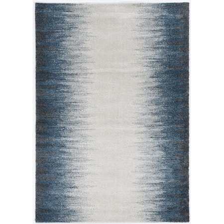 3'3"X 5'3" Ivory Blue Ombre Rug