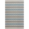 Kas Libby Langdon Hamptons 7' Square Ivory/Spa Cable Knit Rug