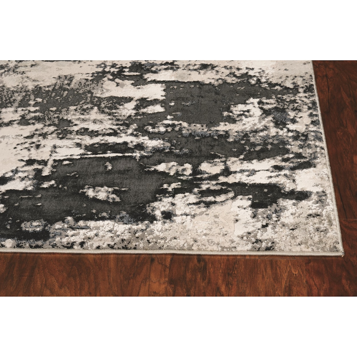 Kas Luna 7'10" x 10'10" Silver Charcoal Eclipse Rug