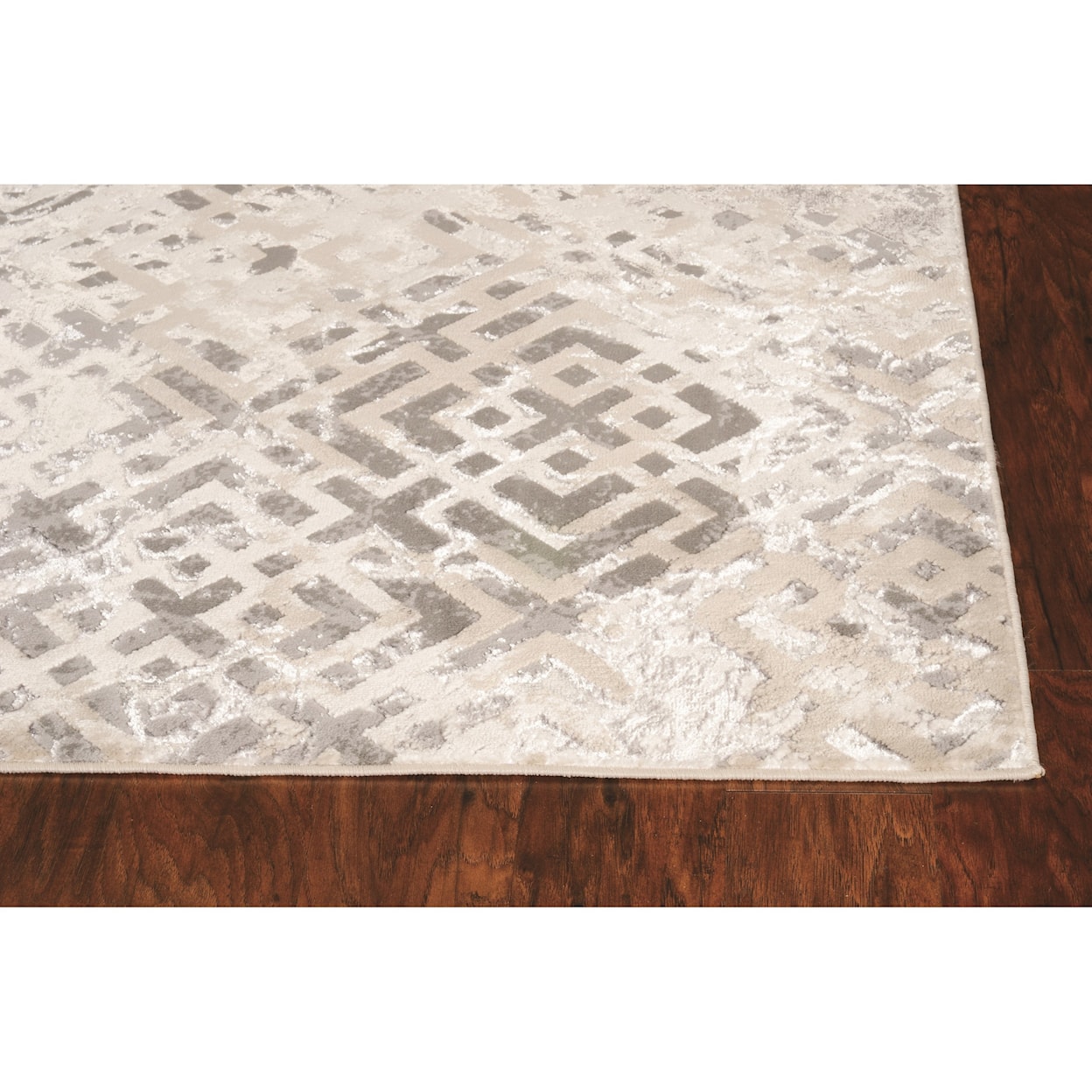 Kas Luna 5'3" x 7'7" Sand Silver Dimensions Rug