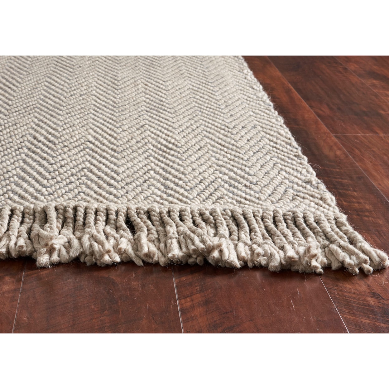 Kas Maui 8'6" x 11'6" Oatmeal Herringbone Rug