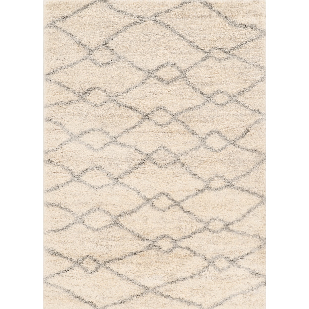 Kas Merino 5'3" x 7'7" Ivory/Grey London Rug