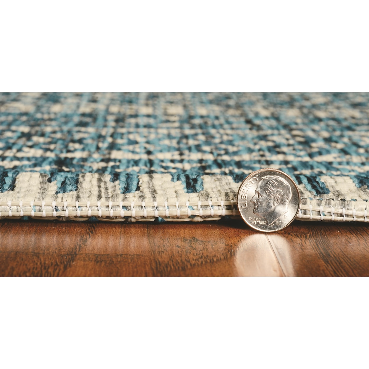 Kas Provo 2’7” x 3’11” Teal Horizon Rug