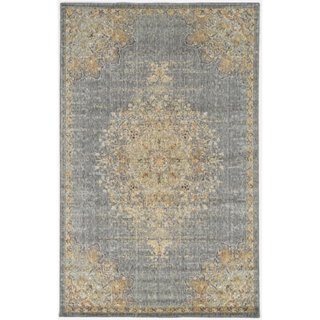 9' Round Slate Grey Elegance Rug