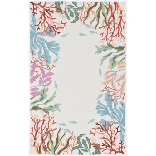 2' x 7'6" Runner Ivory Lagoon Rug