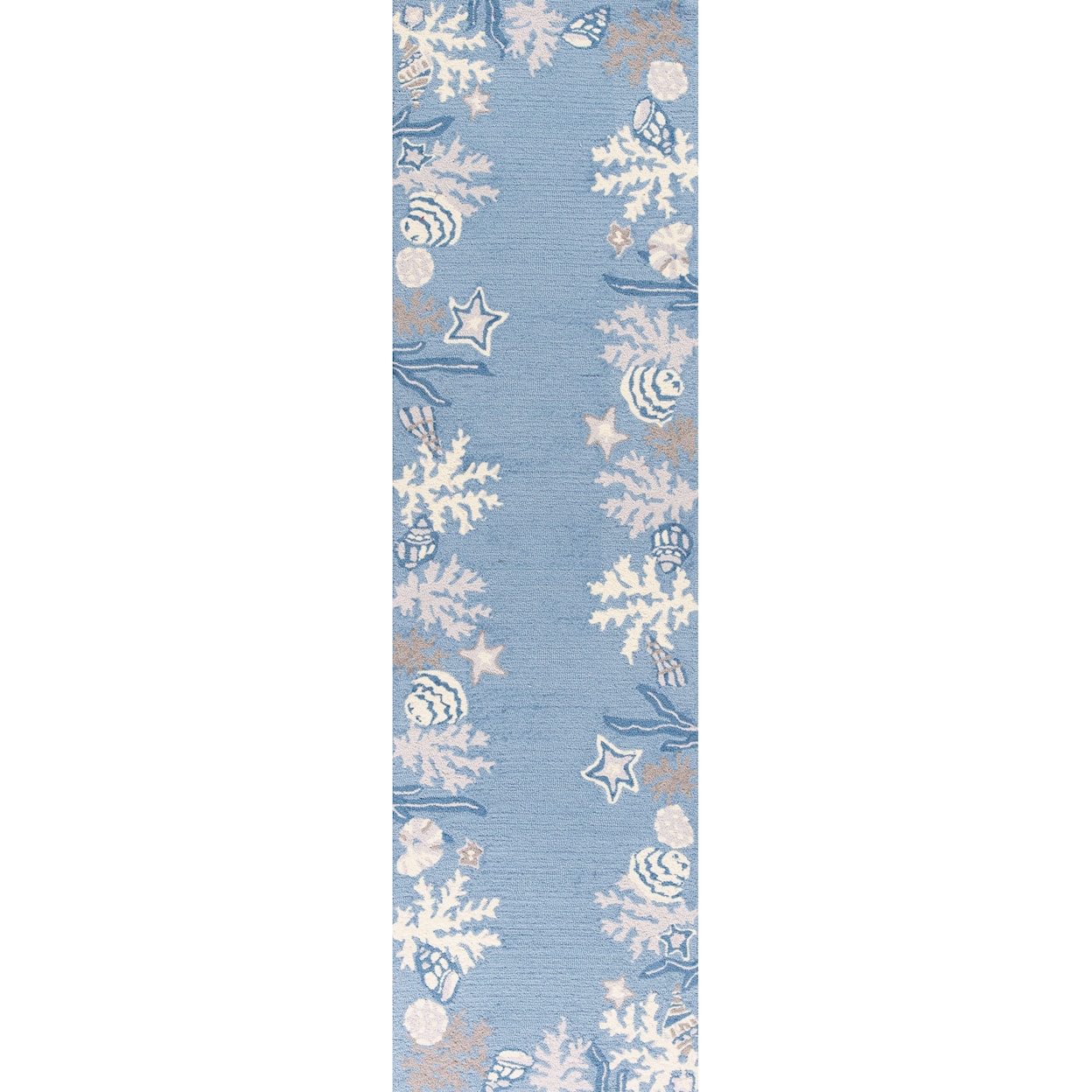 Kas Sonesta 3'3" X 5'3" Sea Blue Coastal Area Rug