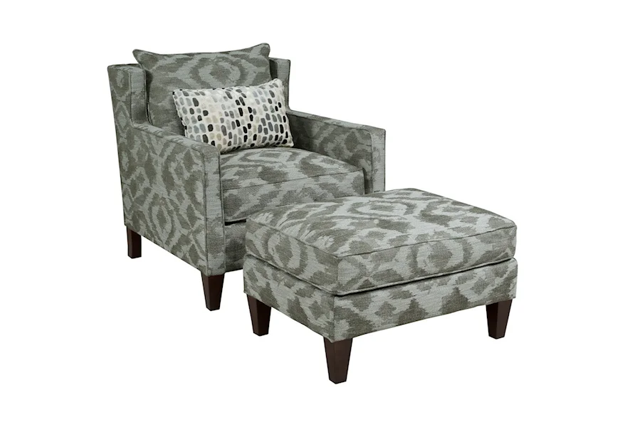 Alta Chair & Ottoman Set by Kincaid Furniture at Malouf Furniture Co.