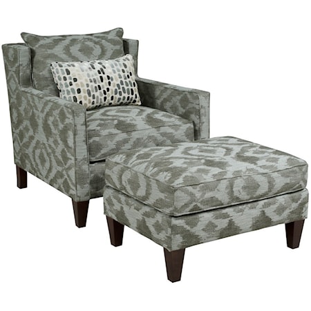 Chair & Ottoman Set