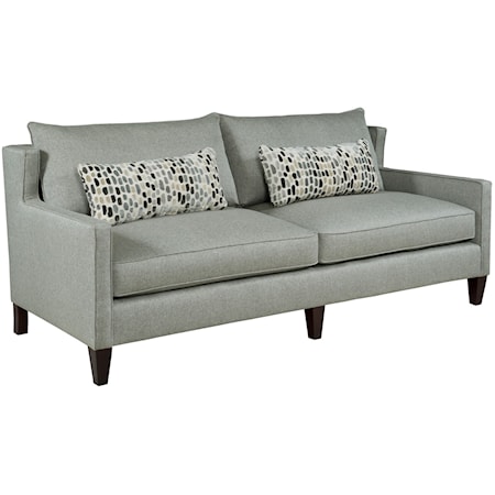 Contemporary Sofa with Thin Track Arms
