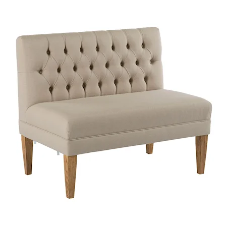 40" Bench Banquette Section with Button Tufting