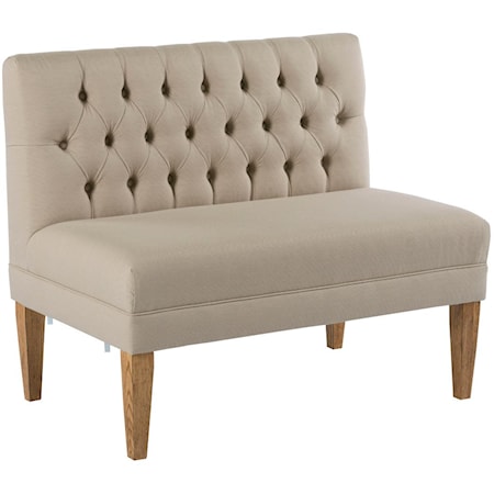 40" Bench Banquette Section with Button Tufting