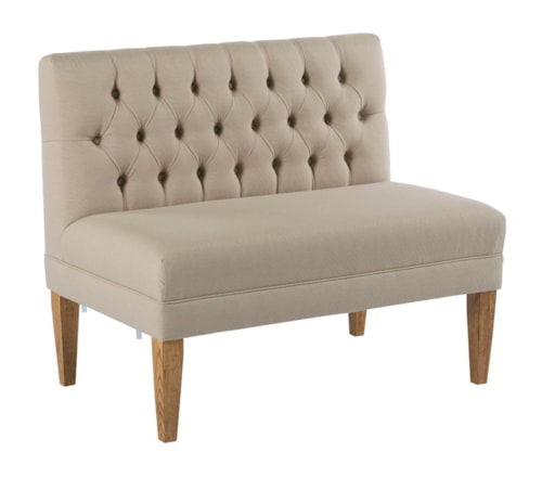 40" Bench Banquette Section with Button Tufting