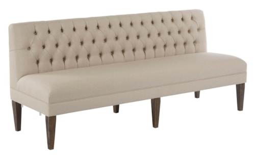 77" Bench Banquette Section with Button Tufting