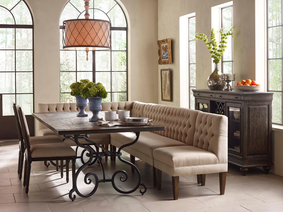 Kincaid Furniture Artisan's Shoppe Dining Armless Chair Banquette Section