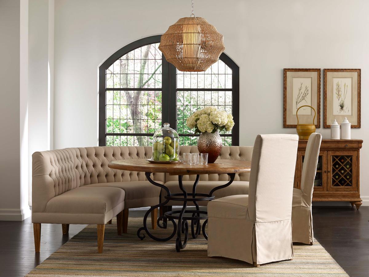Kincaid Furniture Artisan's Shoppe Dining Wedge Banquette Section